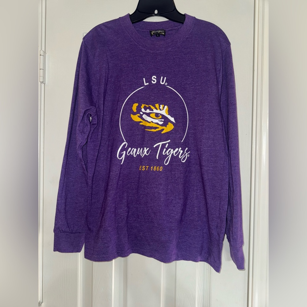 LSU Geaux Tigers Purple Long Sleeve Shirt